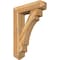 Ekena Millwork Merced Arts and Crafts Rough Sawn Bracket w/ Offset Brace, Western Red Cedar, 8"W x 32"D x 44"H BKT0806X32X44MRC03RWR - alternate 1